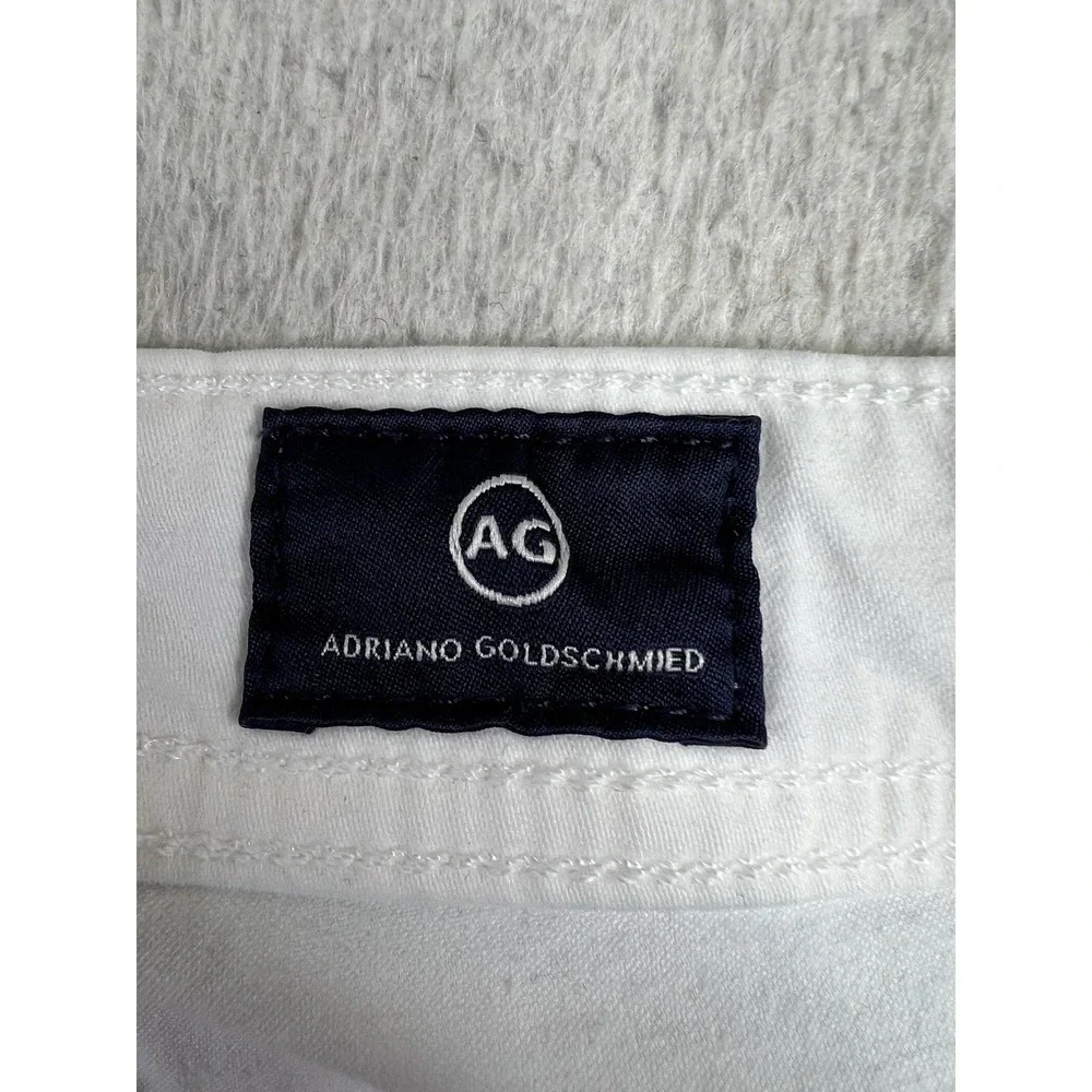 AG Adriano Goldschmied Jeans Mens 38x32 White Graduate Tailored Leg Stretch